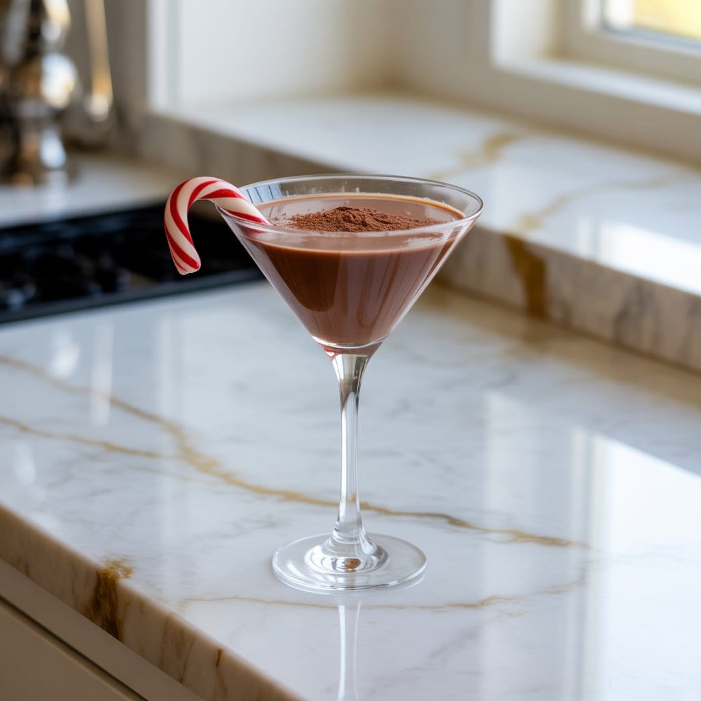 Chocolate Peppermint Martini Cocktail Recipe