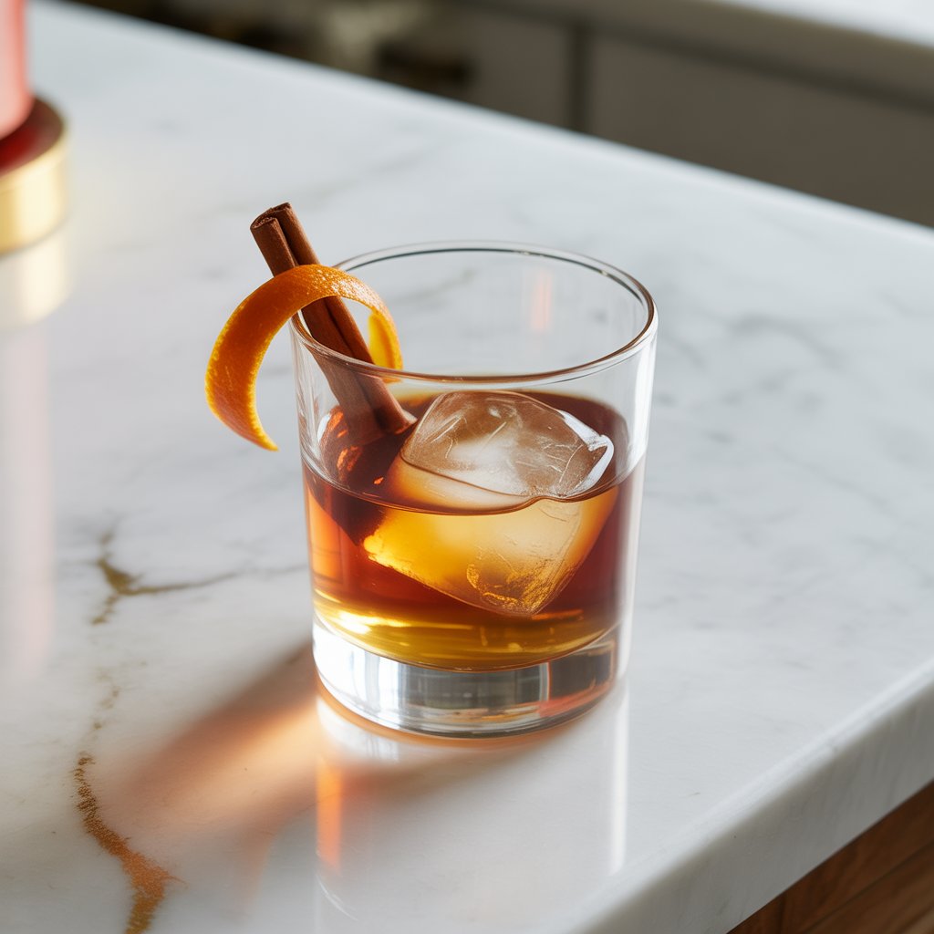 Cinnamon Maple Old Fashioned Cocktail Recipe