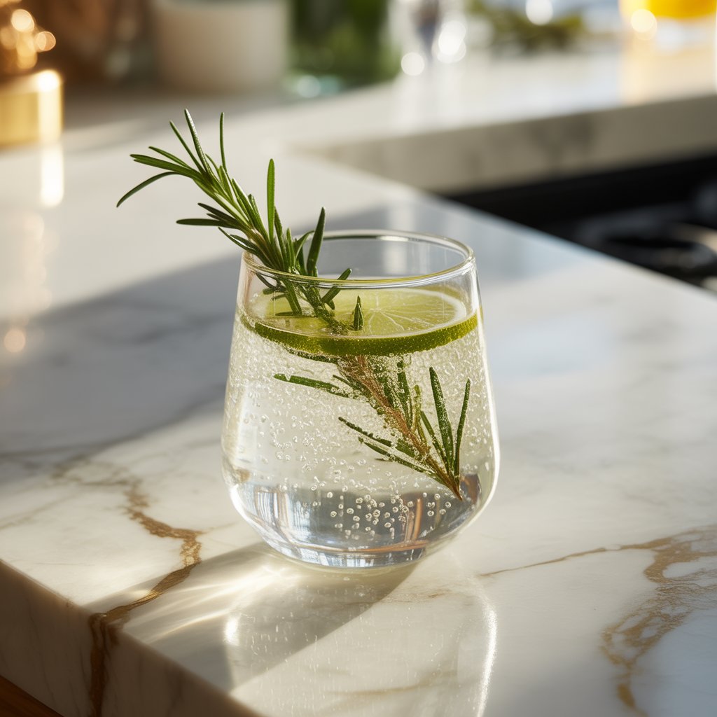 Sparkling Rosemary Gin & Tonic Cocktail Recipe