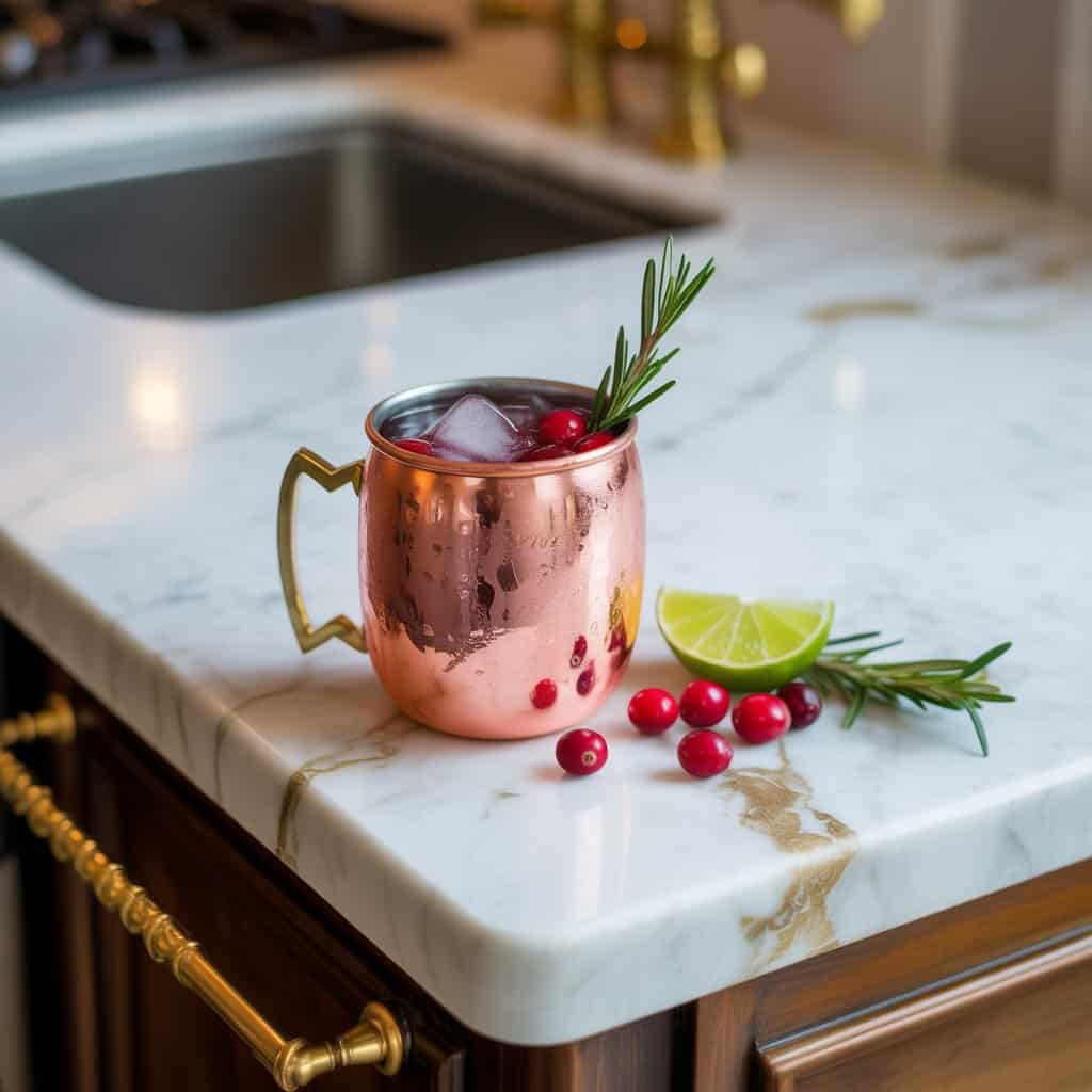 Cranberry Moscow Mule Cocktail Recipe