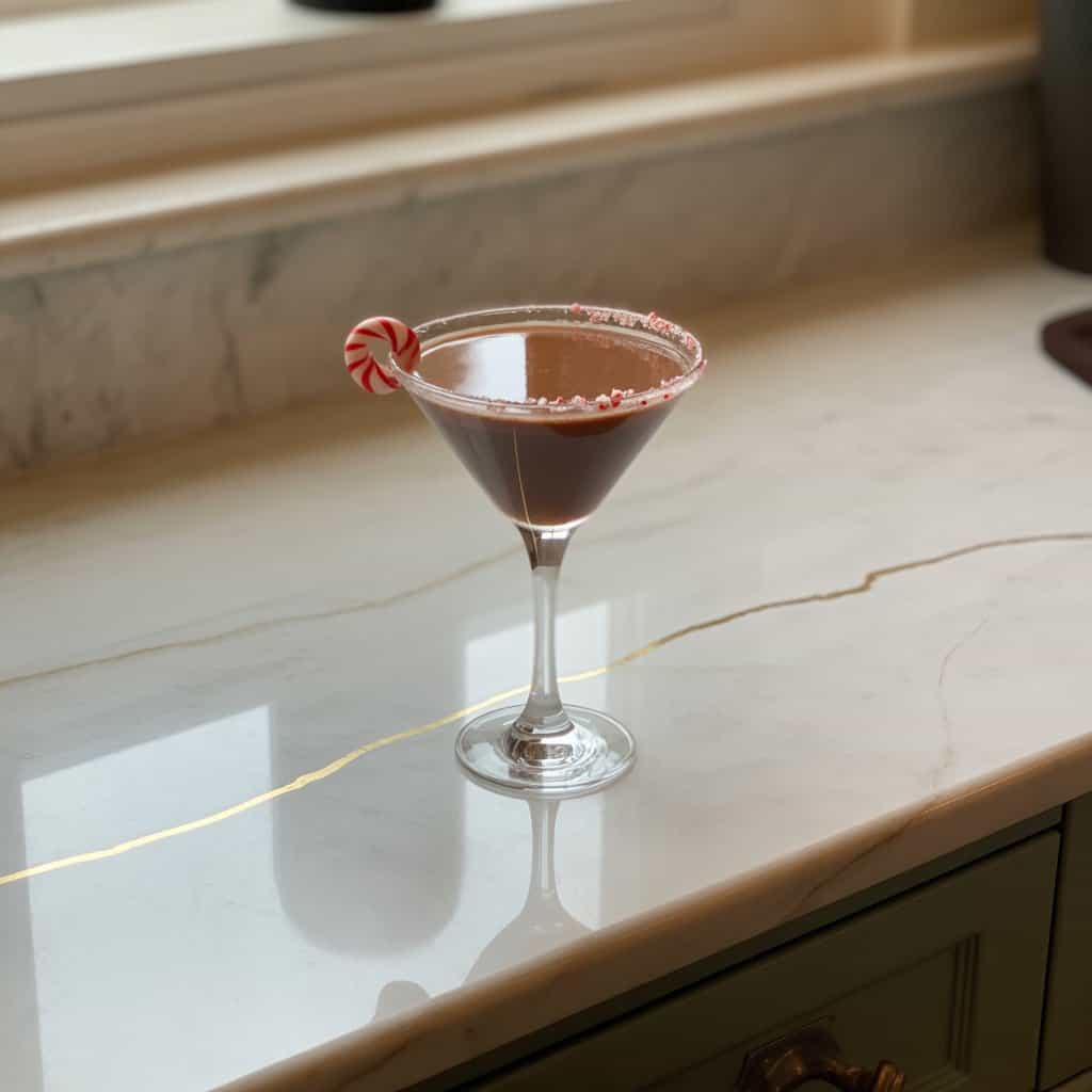 Chocolate Peppermint Martini Cocktail Recipe