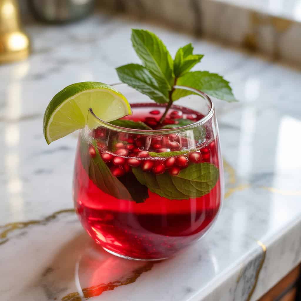 Sparkling Pomegranate Punch Cocktail Recipe