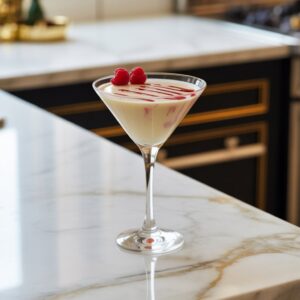 White Chocolate Raspberry Martini Cocktail Recipe