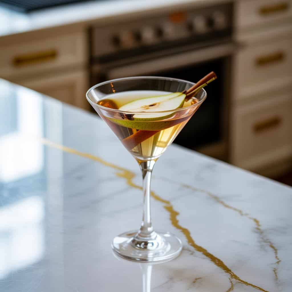 Spiced Pear Martini Cocktail Recipe