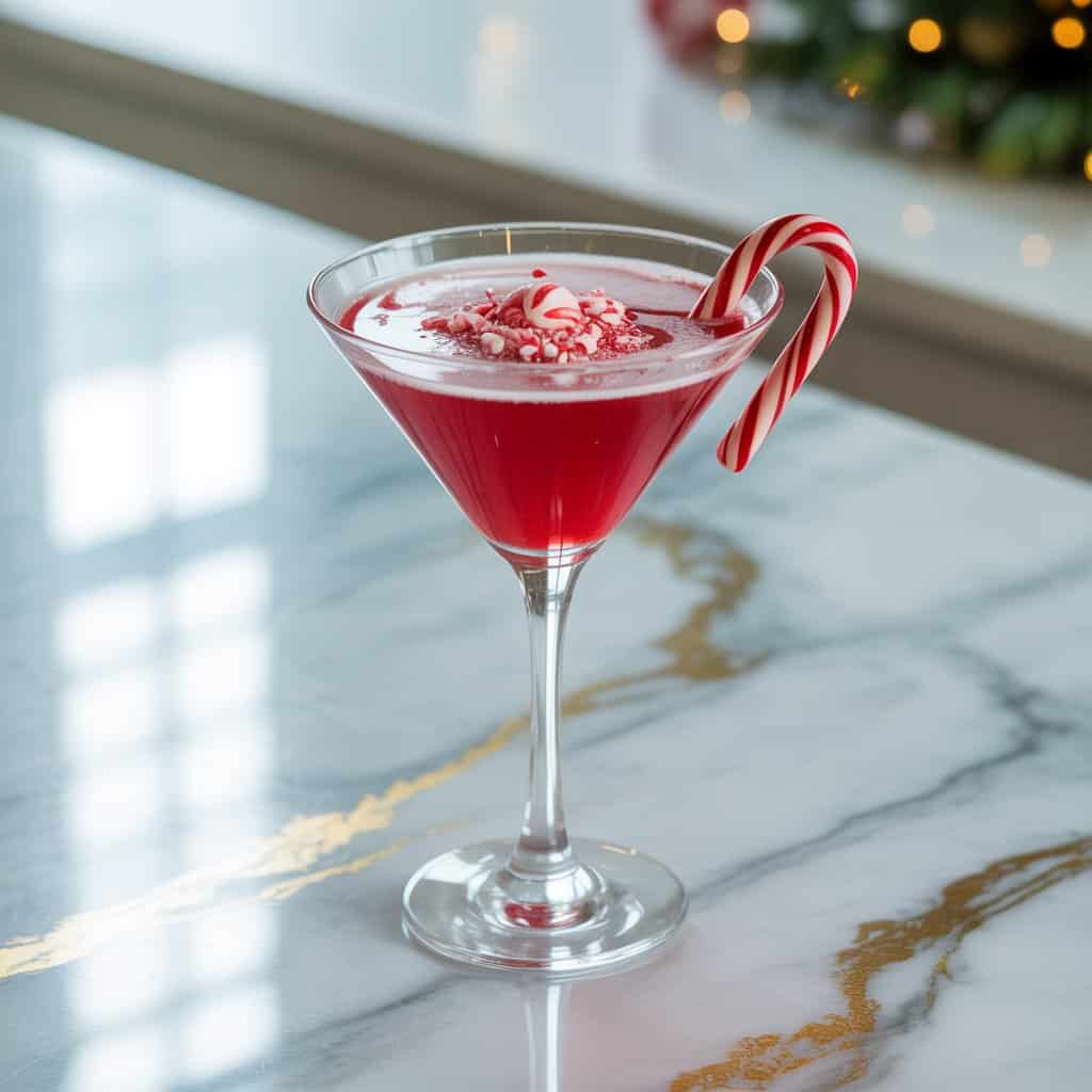 Candy Cane Martini Cocktail Recipe