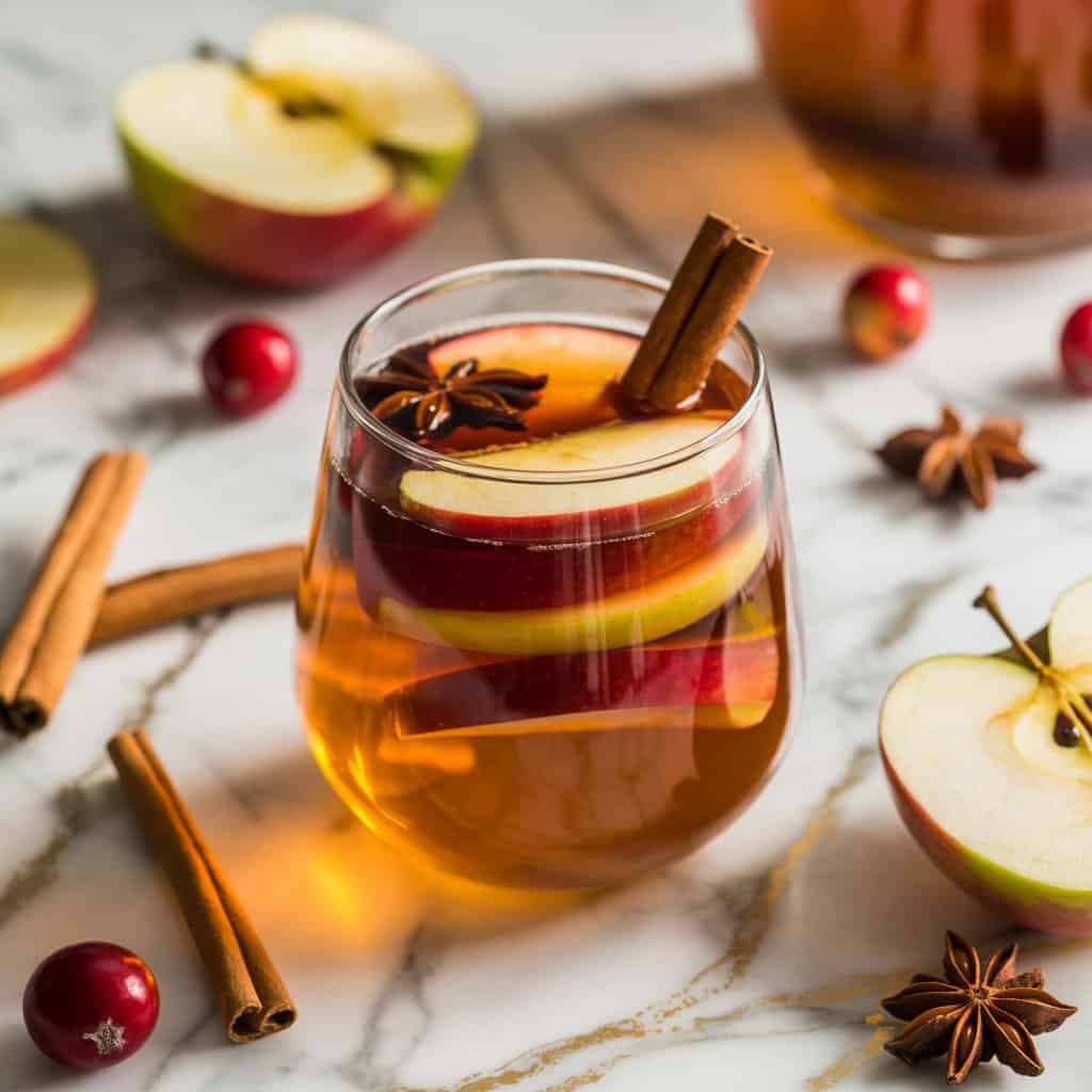 Spiced Apple Cider Sangria Cocktail Recipe