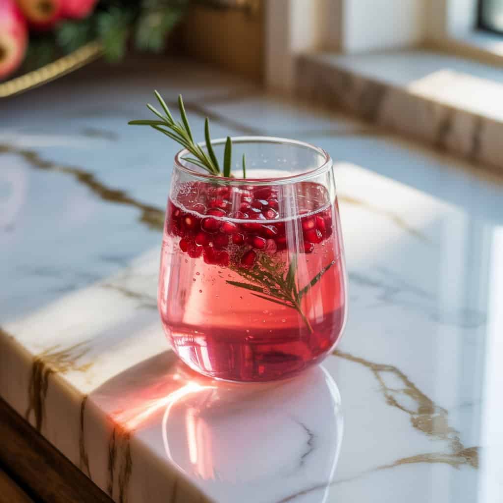 Pomegranate Gin Fizz Cocktail Recipe