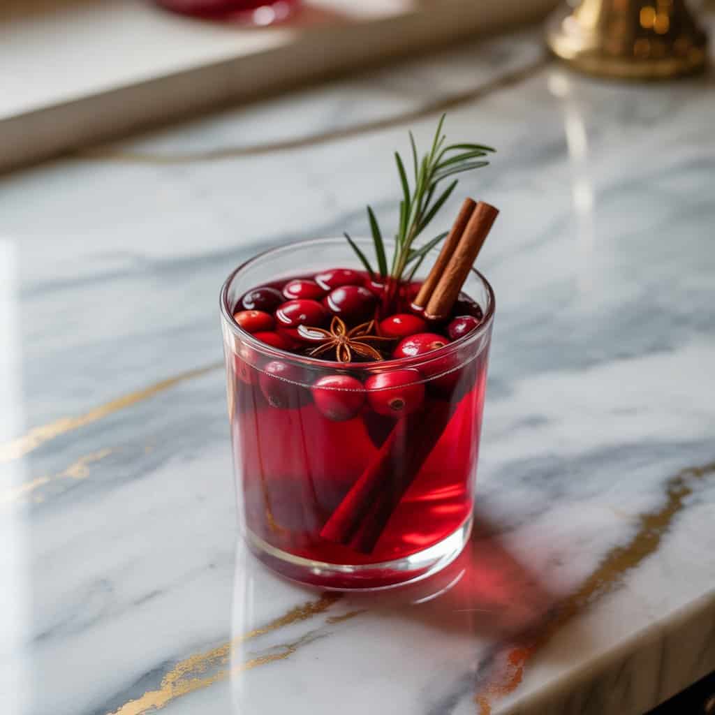Spiced Cranberry Punch Cocktail Recipe