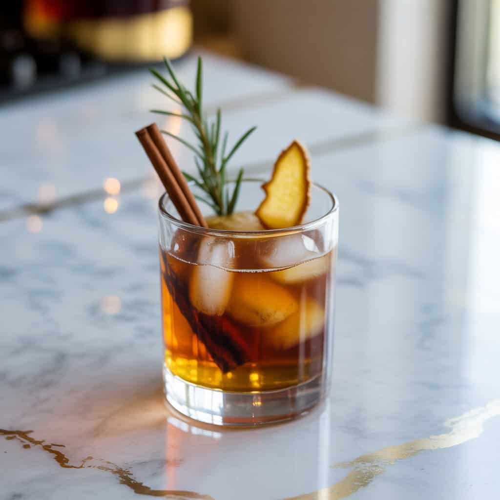 Gingerbread Bourbon Smash Cocktail Recipe