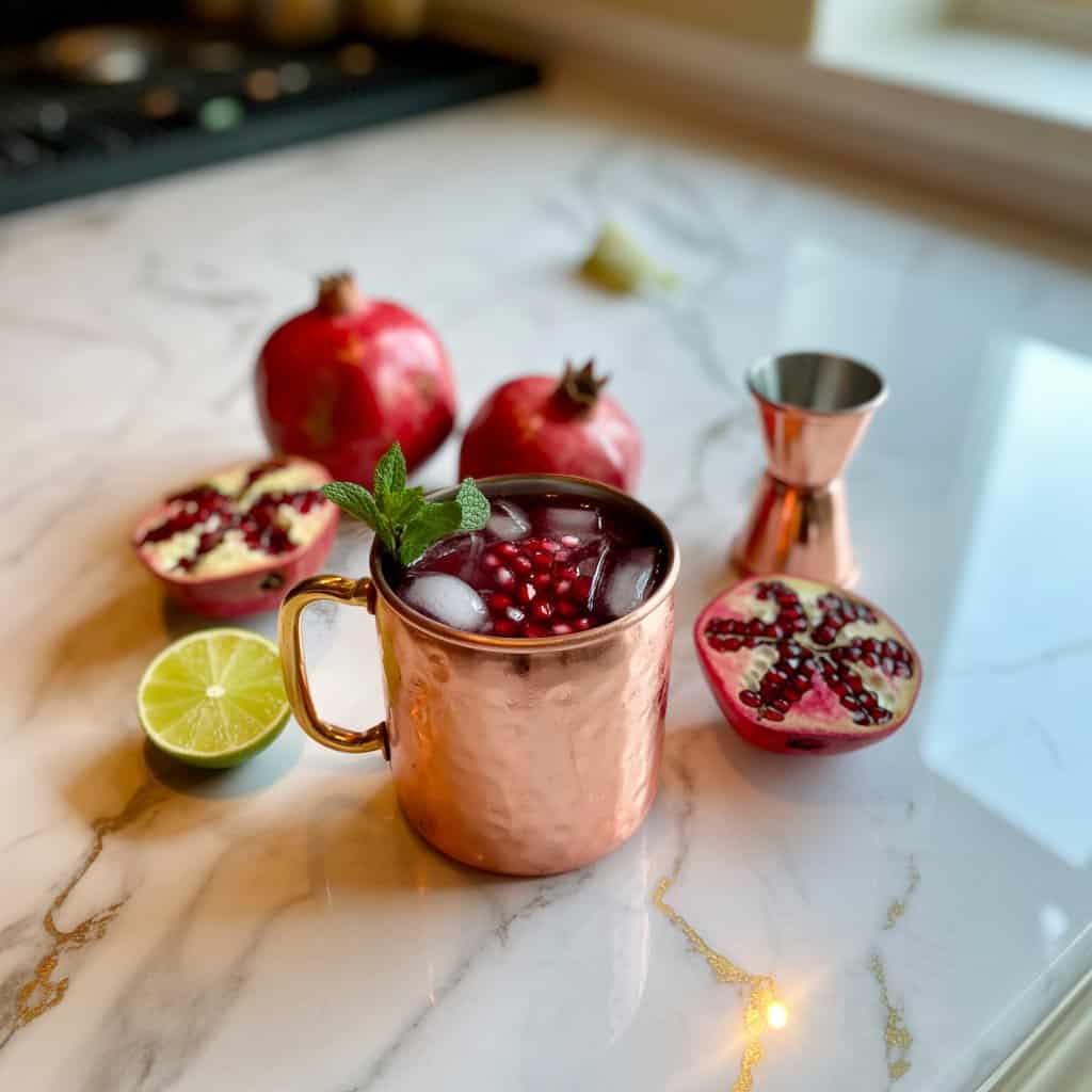 Pomegranate Moscow Mule Cocktail Recipe