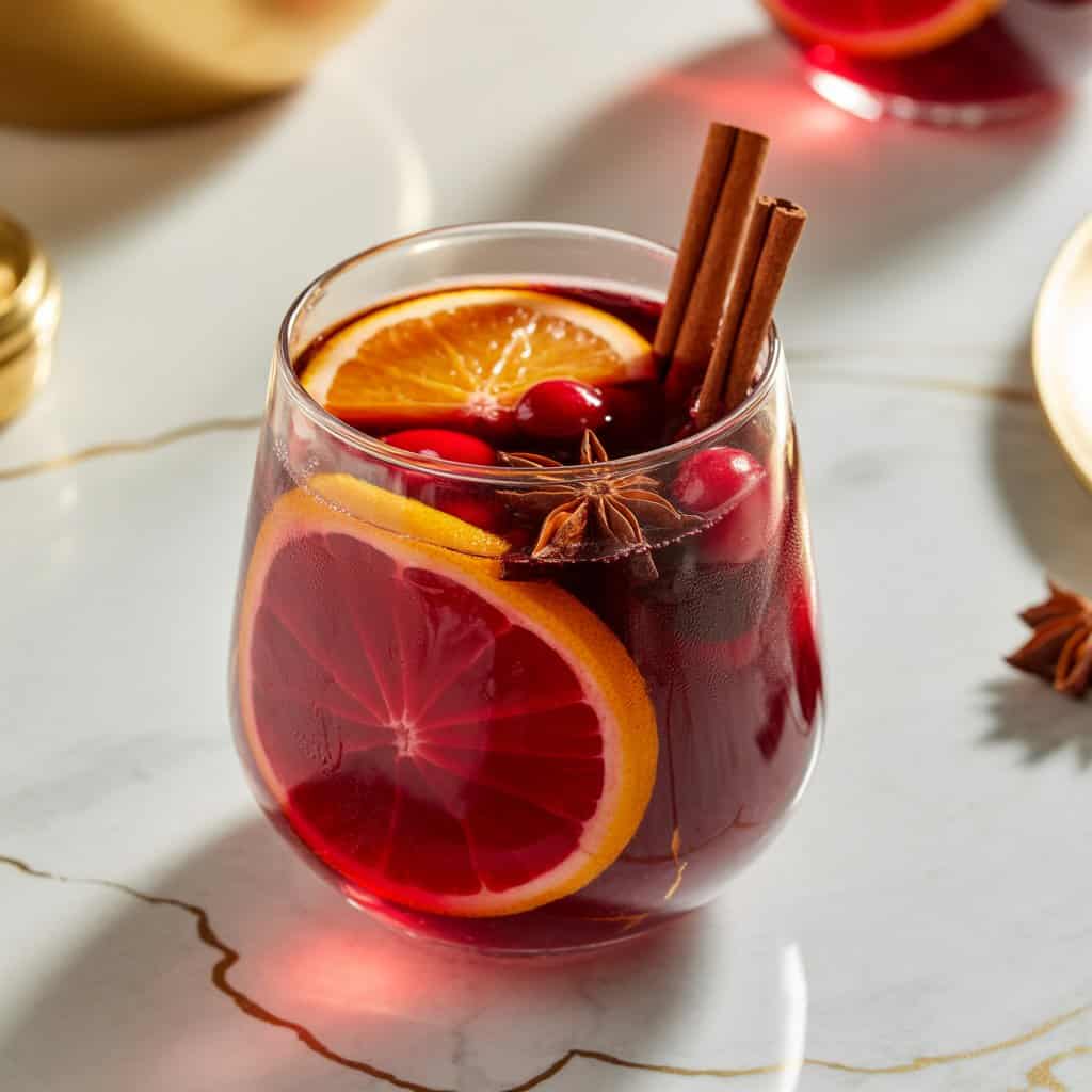 Winter Spice Sangria Cocktail Recipe
