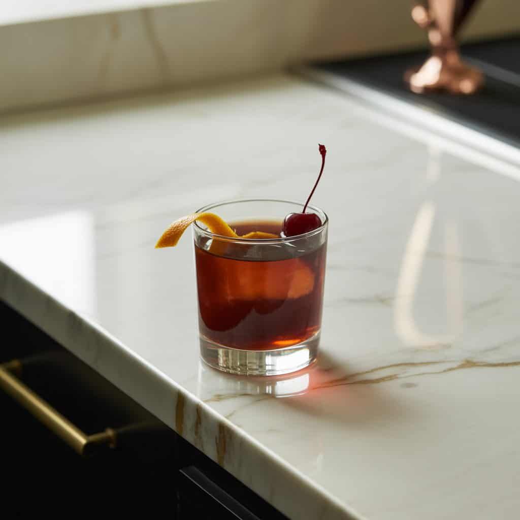 Chocolate Cherry Manhattan Cocktail Recipe