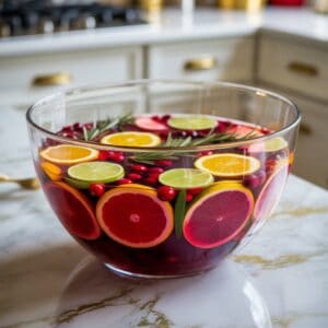 Holiday Sangria Punch Cocktail Recipe