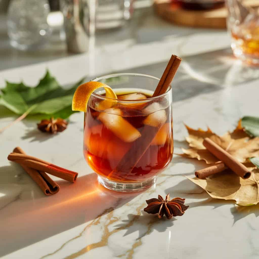 Maple Bourbon Punch Cocktail Recipe
