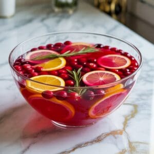Cranberry Orange Vodka Punch Cocktail Recipe