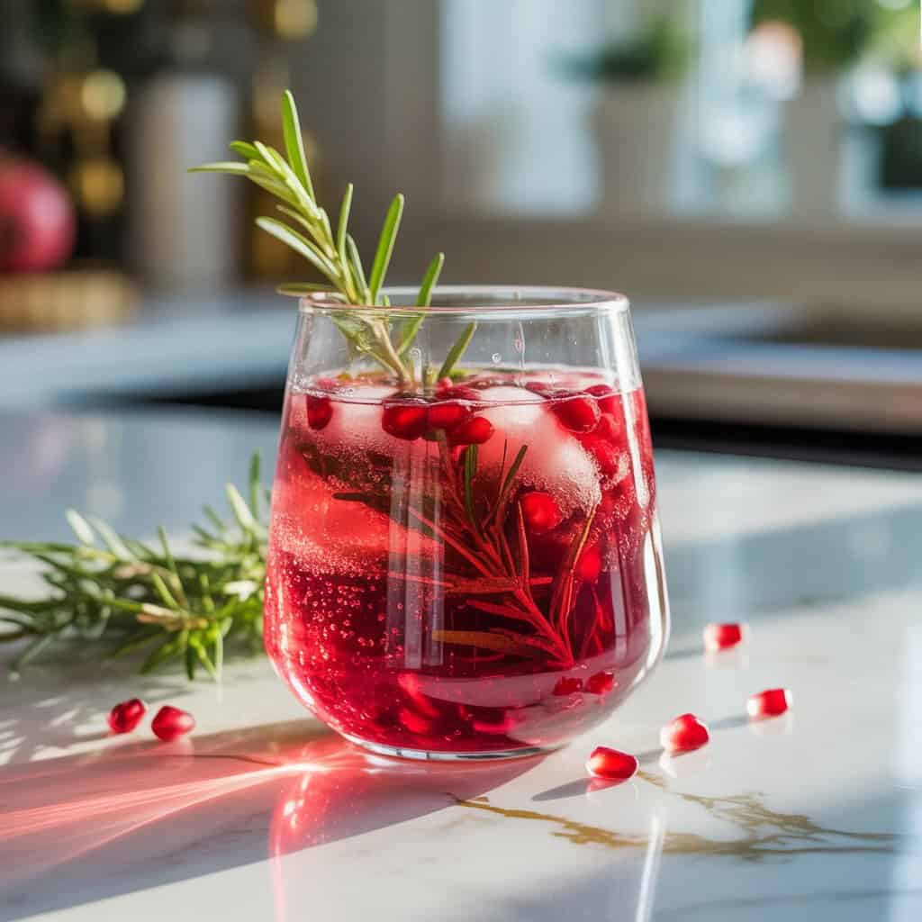 Sparkling Pomegranate Punch Cocktail Recipe