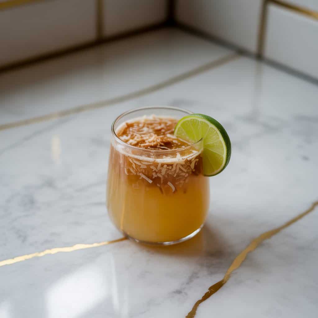 Toasted Coconut Rum Punch Cocktail Recipe