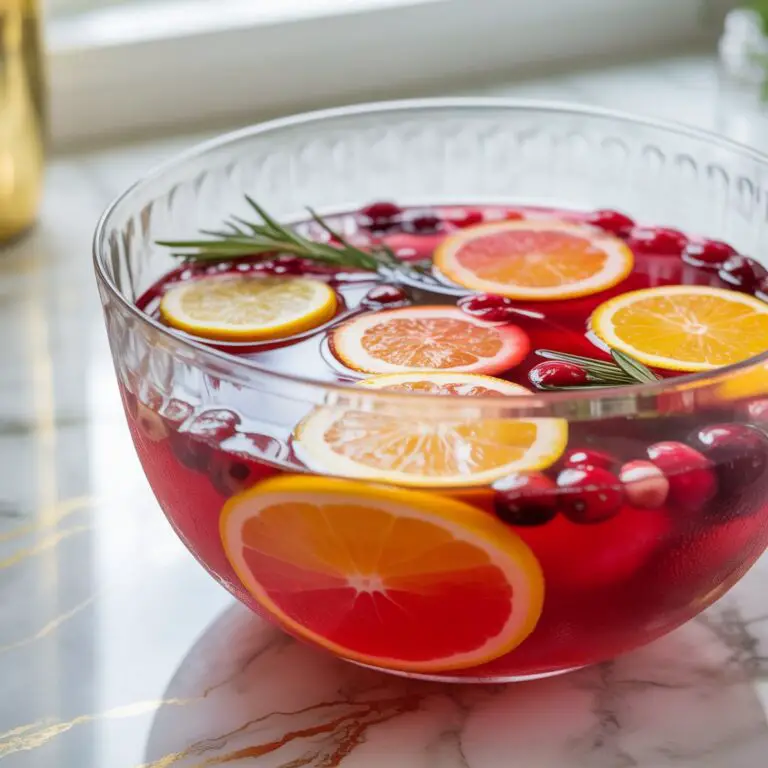 Holiday Punch with Tequila Cocktail Recipe