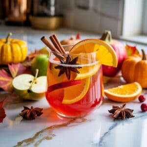Sparkling Autumn Punch Mocktail Recipe