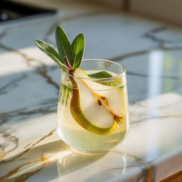 Pear and Sage Cooler Mocktail Recipe
