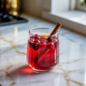 Spiced Cranberry Cooler Mocktail Recipe