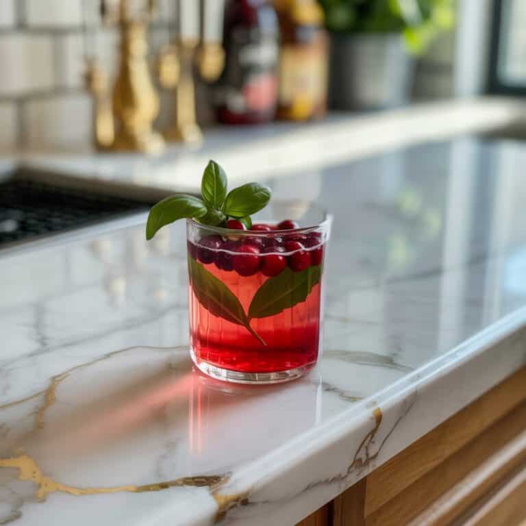 Cranberry Basil Smash Cocktail Recipe