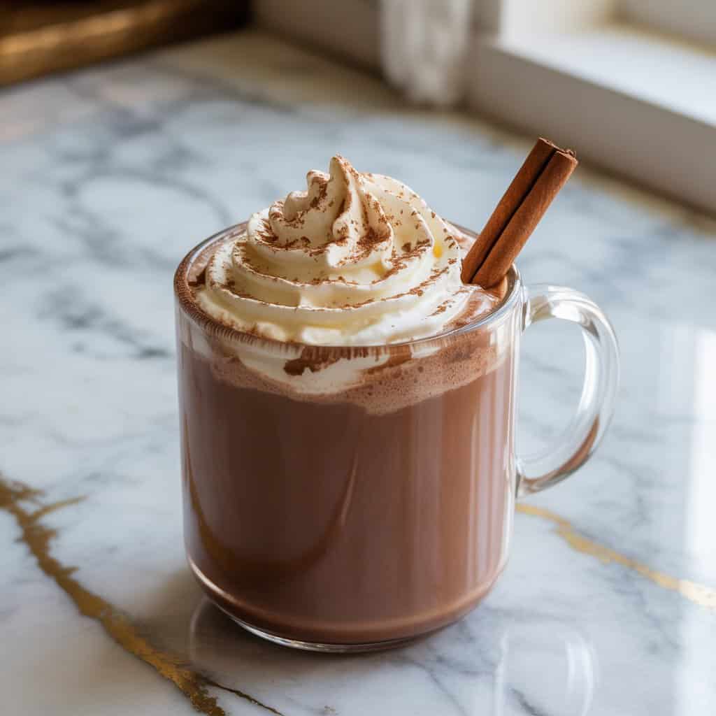 Cinnamon-Spiced Hot Chocolate Mocktail Recipe