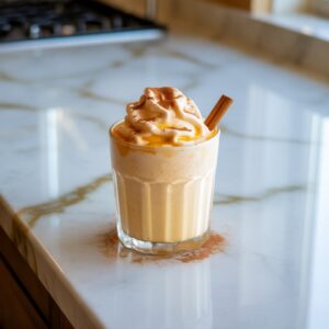 Frozen Pumpkin Yogurt Shake Mocktail Recipe