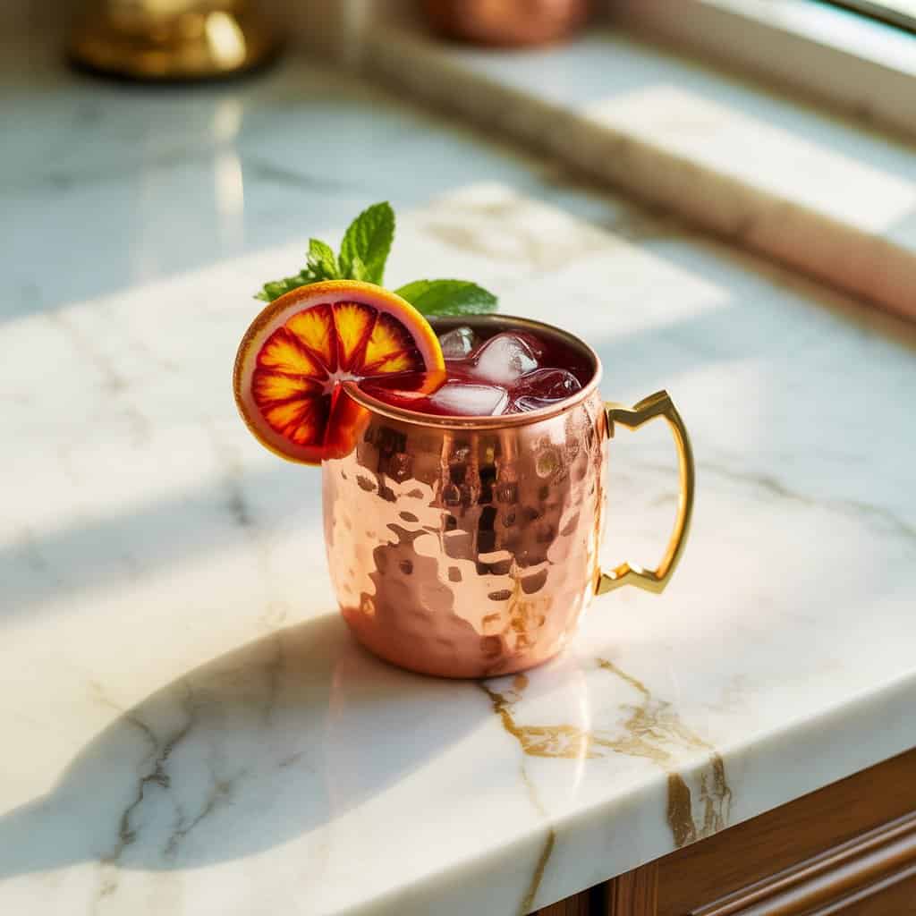 Blood Orange Moscow Mule Cocktail Recipe