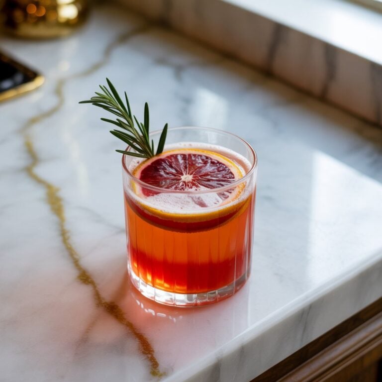 Blood Orange Gin Fizz Cocktail Recipe