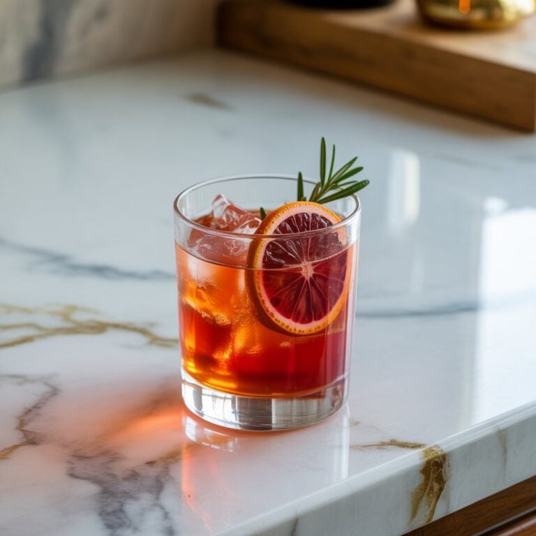 Blood Orange Bourbon Sour Cocktail Recipe