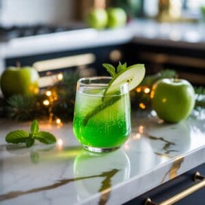 Green Apple Grinch Fizz Cocktail Recipe