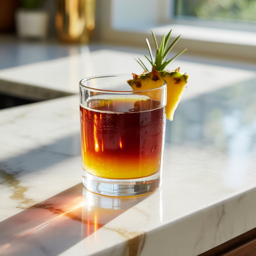 Dark Rum & Pineapple Juice Cocktail Recipe