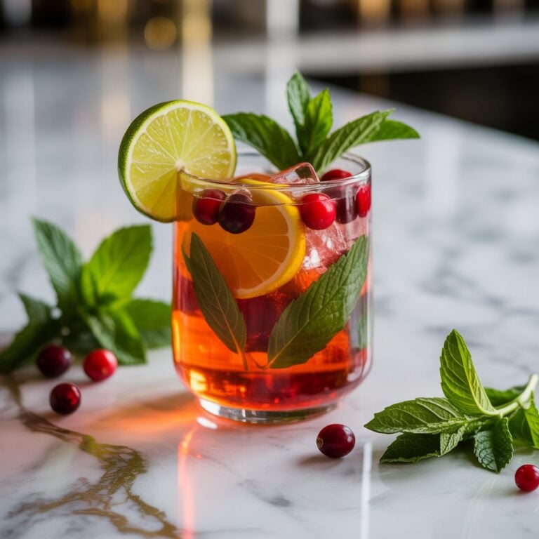Aperol Cranberry Mojito Cocktail Recipe