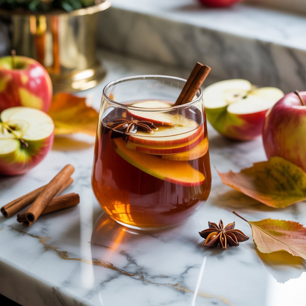 Caramel Apple Cider Sangria Cocktail Recipe