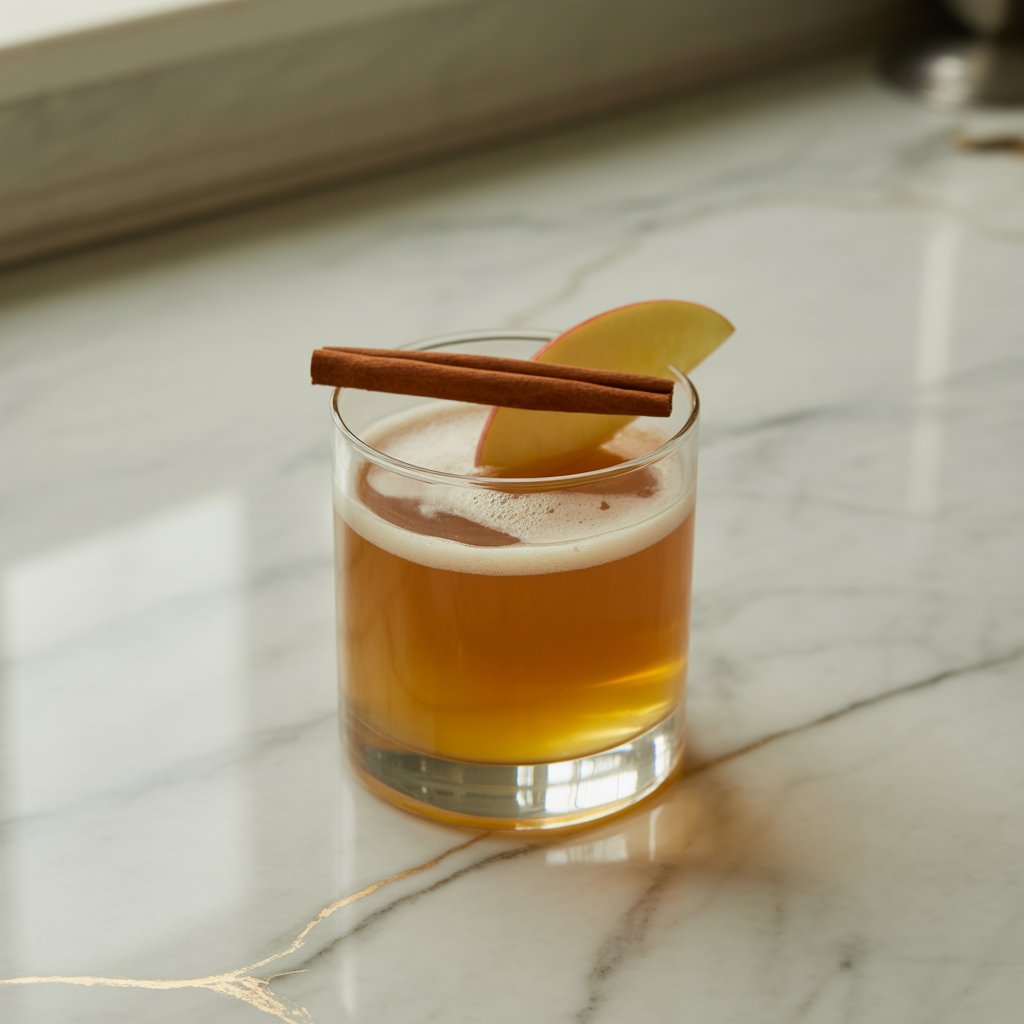 Apple Cider Whiskey Sour Cocktail Recipe