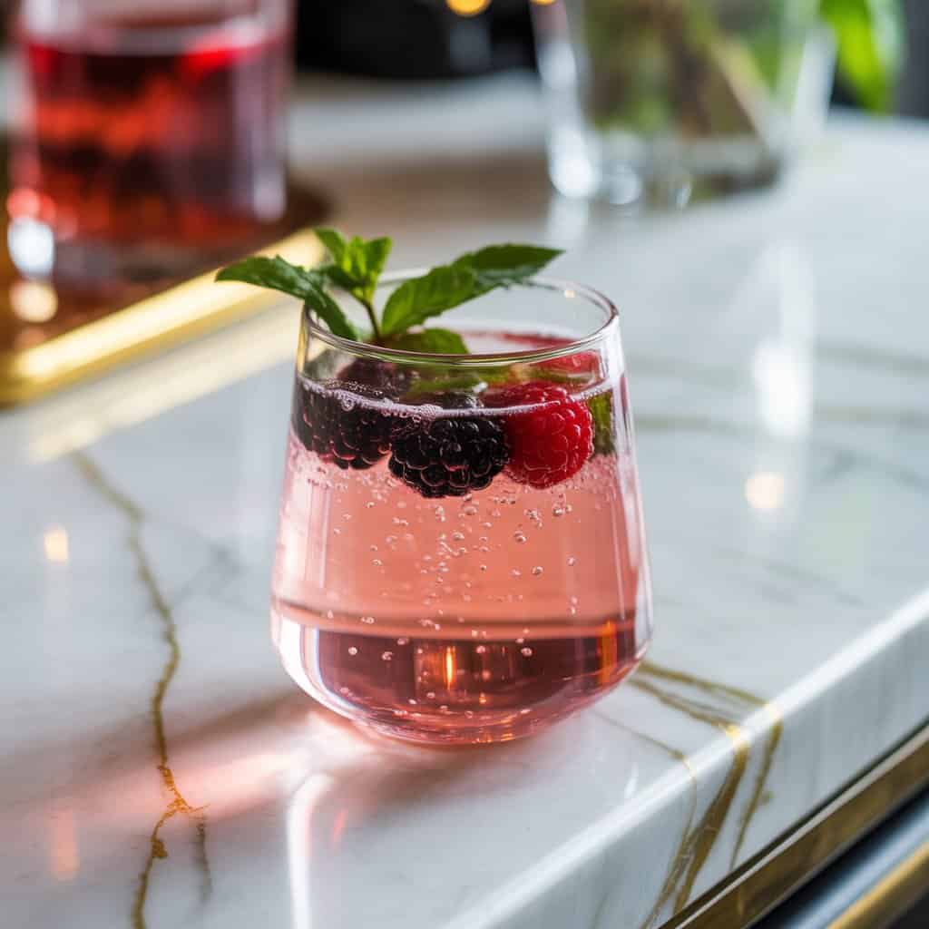 Blackberry Gin Fizz Cocktail Recipe