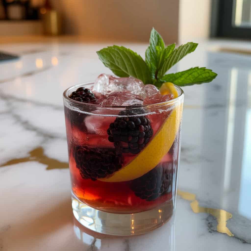 Blackberry Bourbon Smash Cocktail Recipe