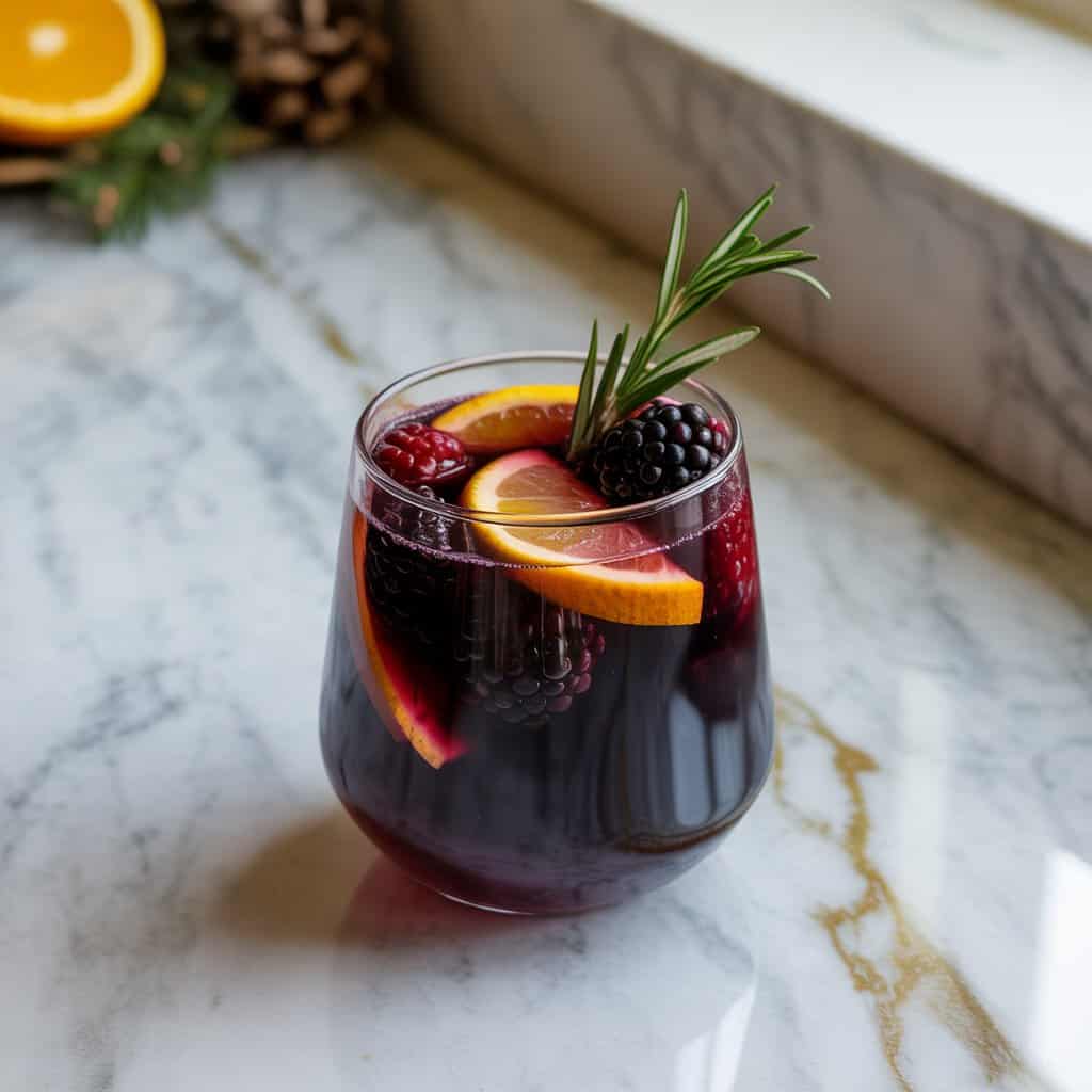 Spiced Blackberry Sangria Cocktail Recipe