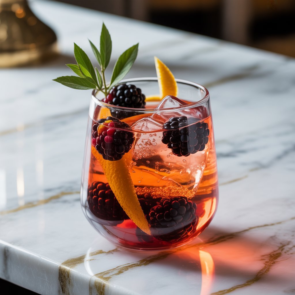 Blackberry Aperol Spritz Cocktail Recipe