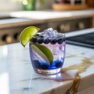 Blueberry Caipirinha Cocktail Recipe