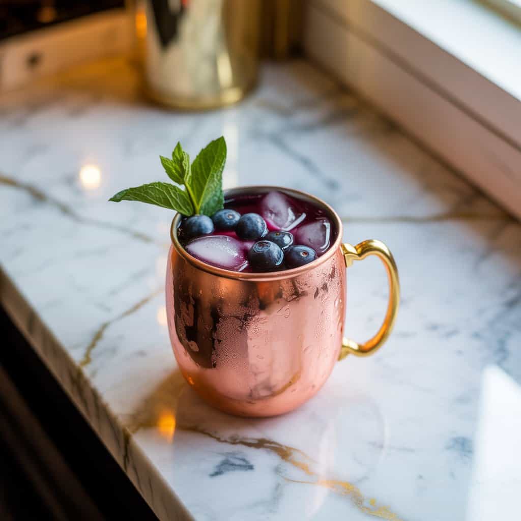 Blueberry Mule Cocktail Recipe