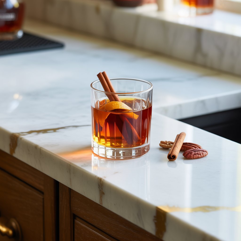 Pecan Bourbon Old Fashioned Cocktail Recipe