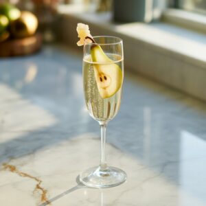 Ginger Pear Champagne Cocktail Recipe