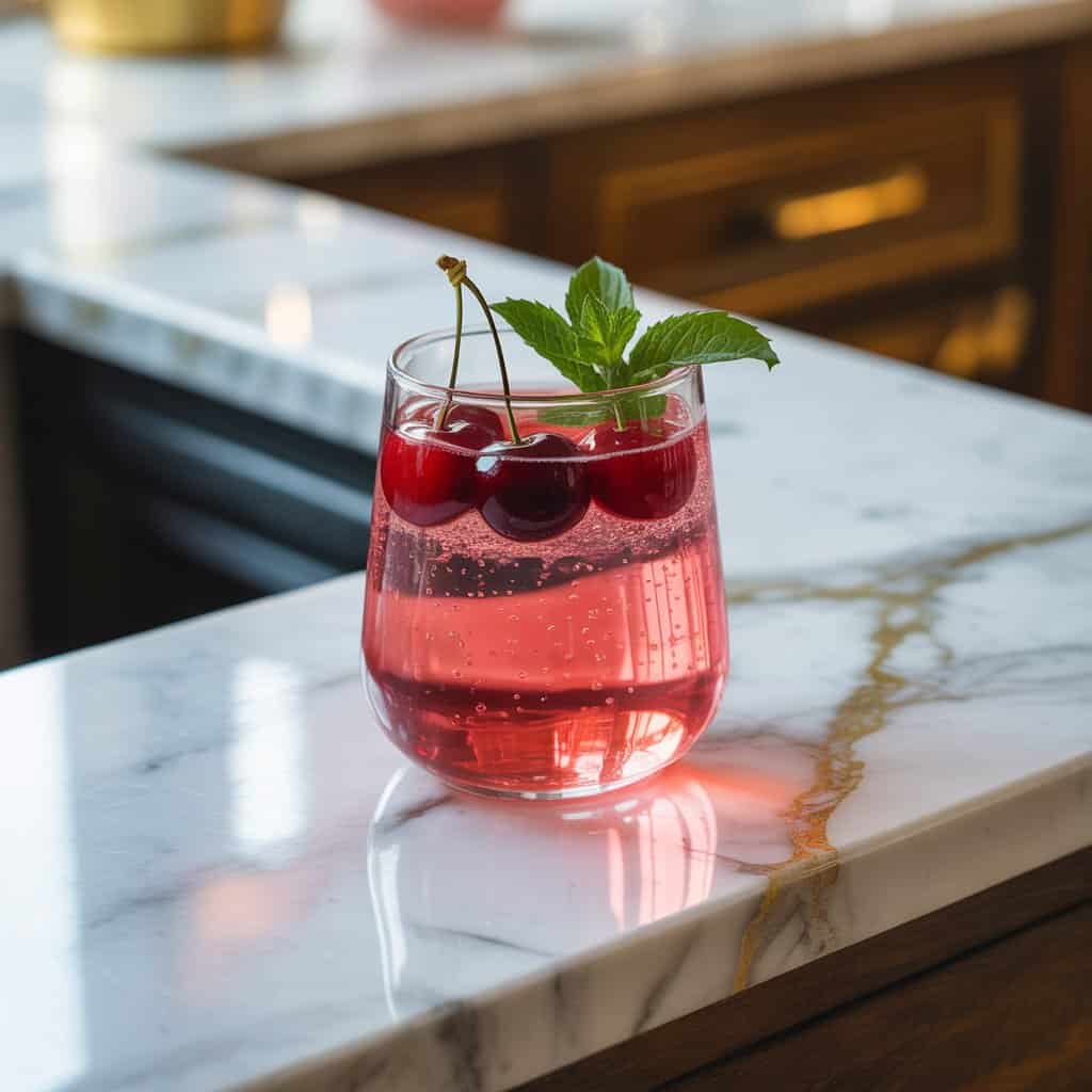 Cherry Gin Fizz Cocktail Recipe