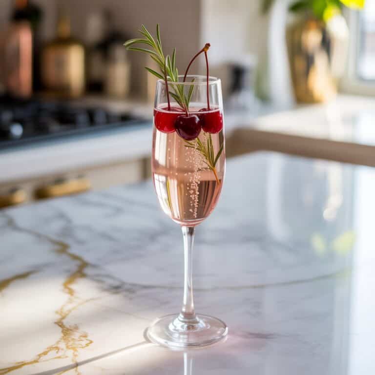 Cherry Champagne Cocktail Recipe