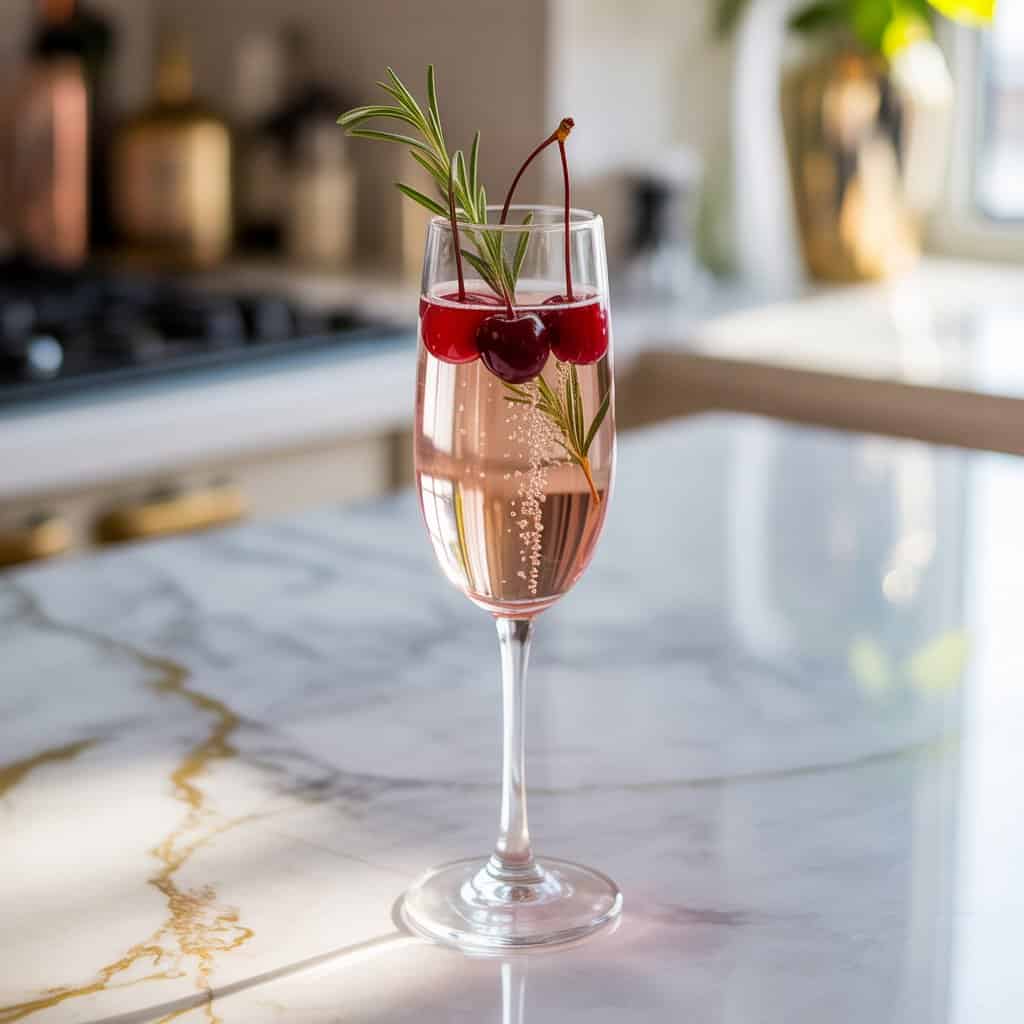 Cherry Champagne Cocktail Recipe