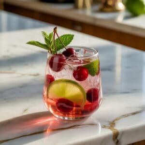 Cherry Caipirinha Cocktail Recipe