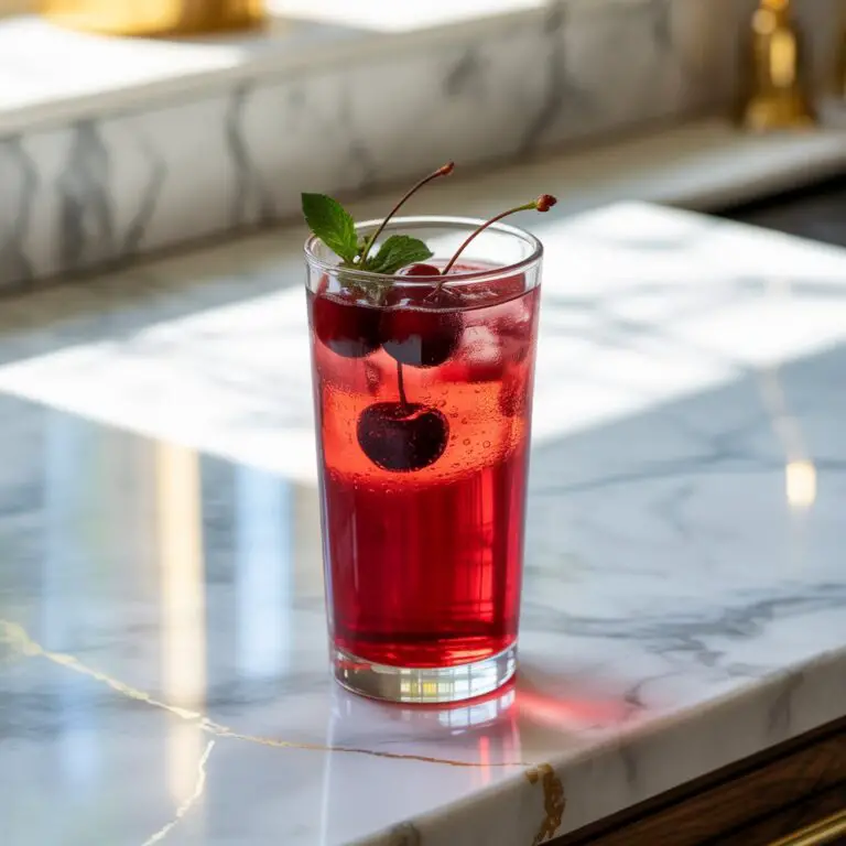 Cherry Vodka Collins Cocktail Recipe