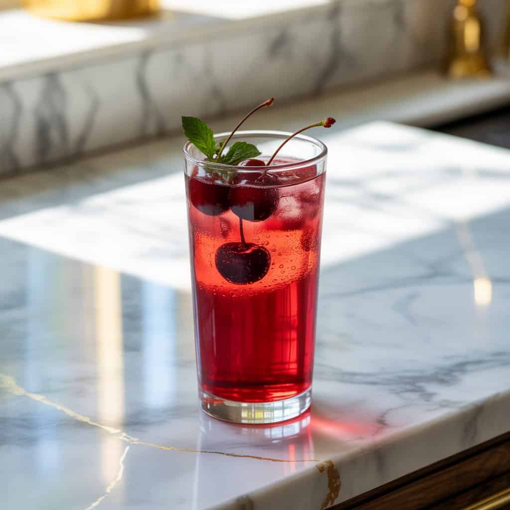 Cherry Vodka Collins Cocktail Recipe